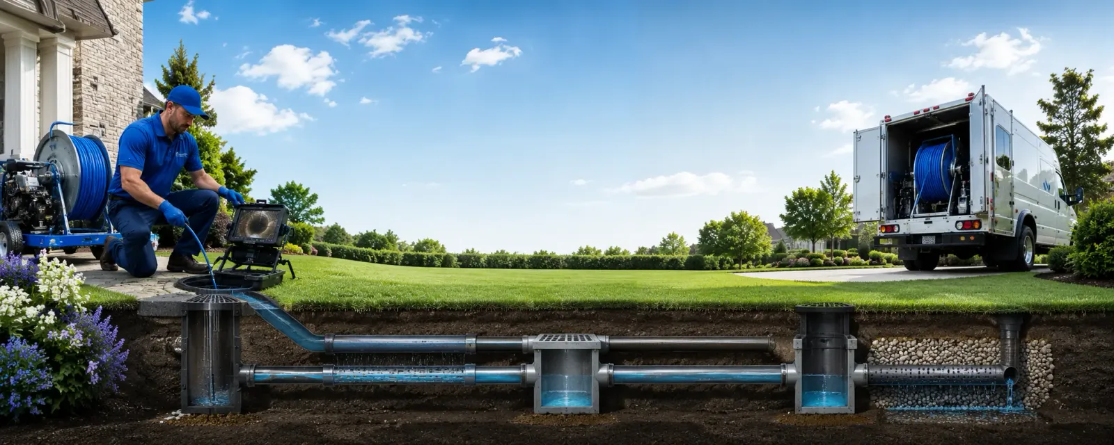 Outdoor drain cleaning information for North Stonington, CT